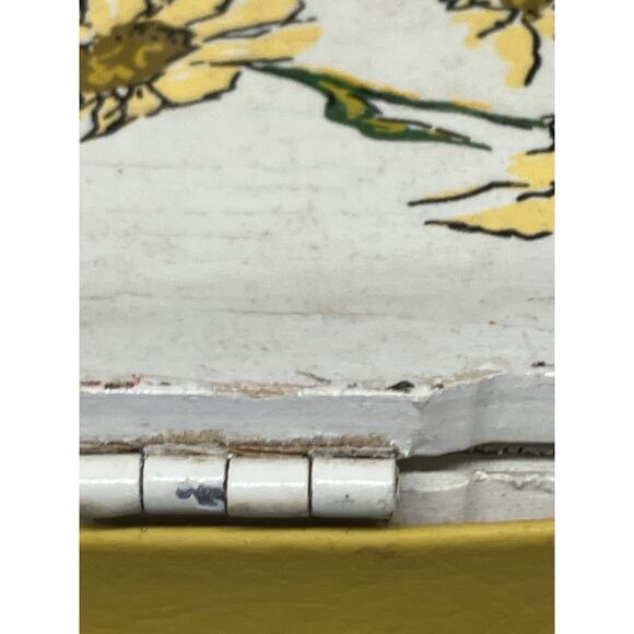 Vintage Unique Painted Purse Picnic Basket Signed Caro Nan Floral See Photos - Picture 16 of 16